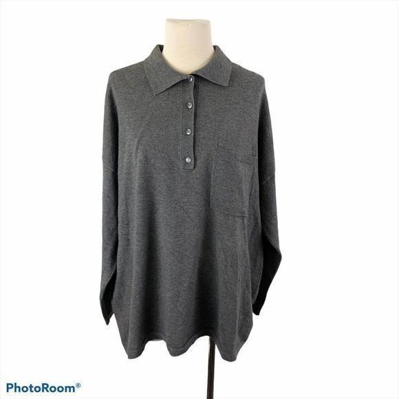 NWT RDI Grey Long Sleeve Shirt - Picture 8 of 8